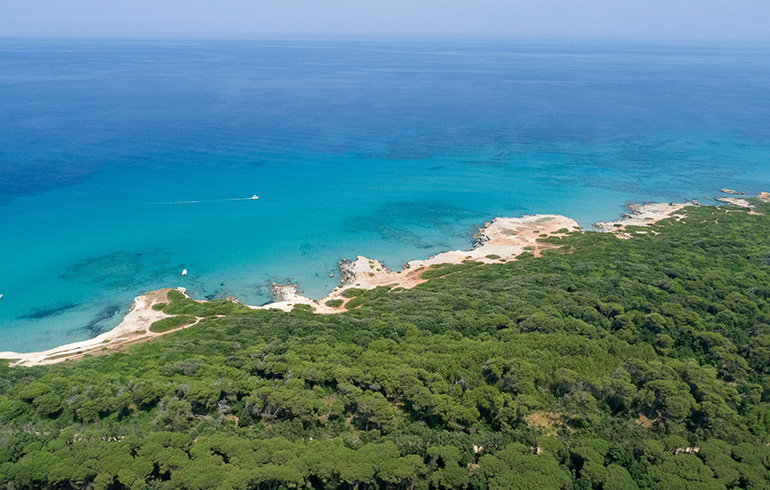 veduta aerea costa salentina