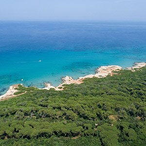 veduta aerea costa salentina