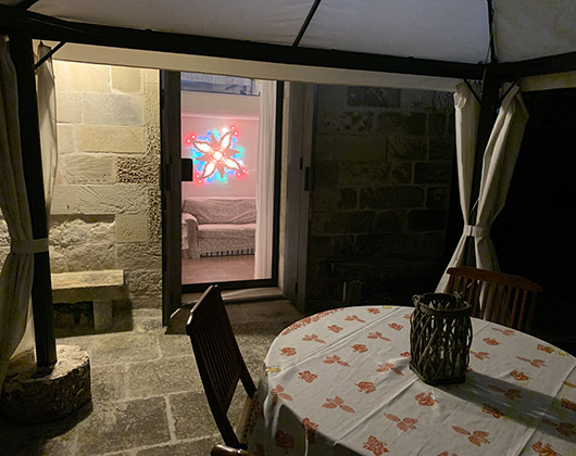 Esterno notturno La Pagghiara - La Masseria Specchiulla